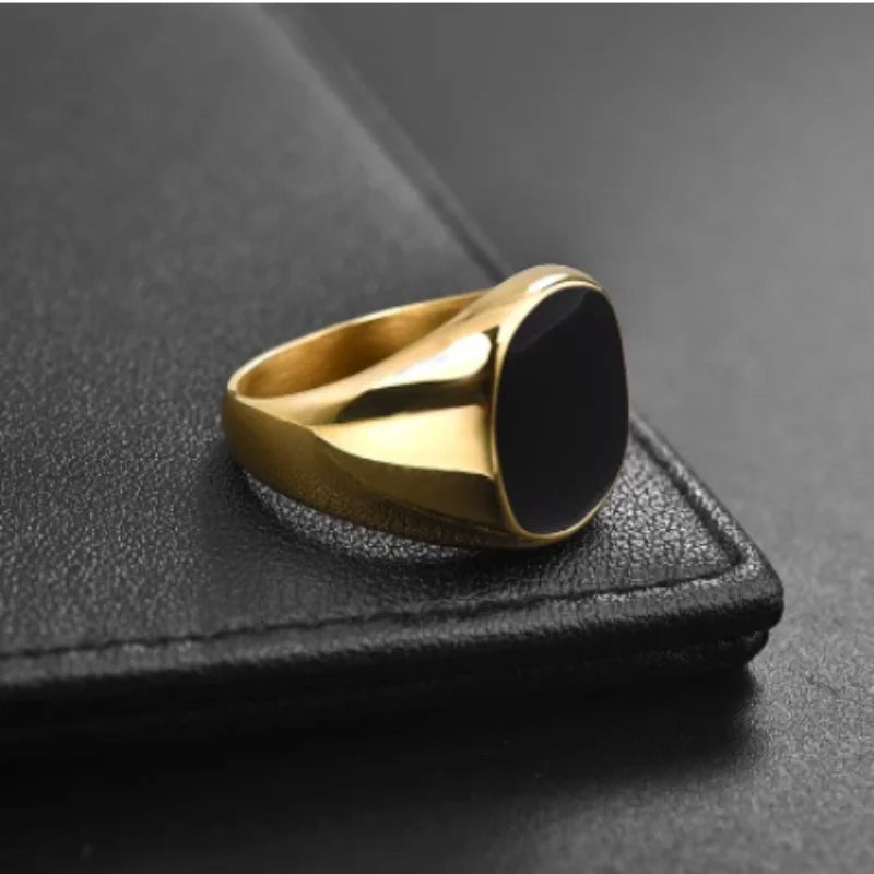 טבעת ריבוע שחור